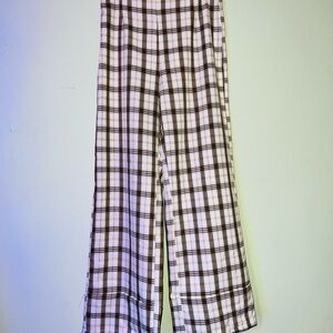 Princess Polly Yellow and Black Plaid Pants
